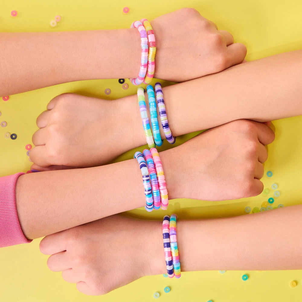 Cool Maker COOL ŠAUNUS! Papildymo paketas „Stack´d Heishi Bracelet Studio“