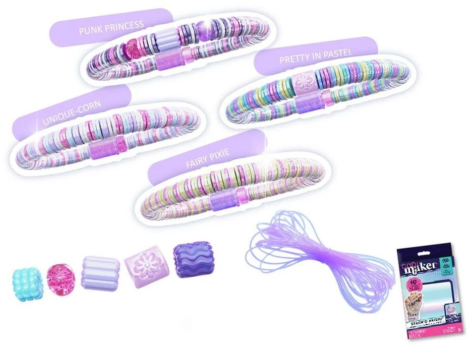 Cool Maker COOL ŠAUNUS! Papildymo paketas „Stack´d Heishi Bracelet Studio“