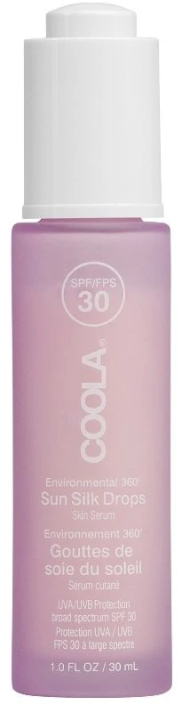 „Coola“ – klasikinis viso spektro „Sun Silk Drops“ veido apsaugos nuo saulės kremas nuo saulės SPF 30
