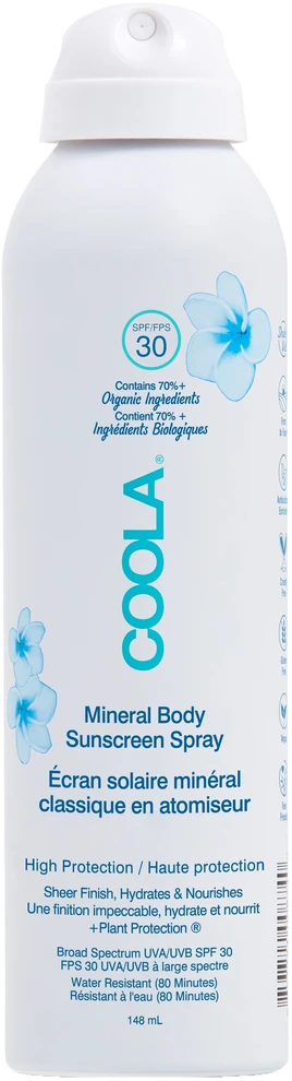 Coola - Mineralinis kūno purškiklis be kvapiklių - SPF 30