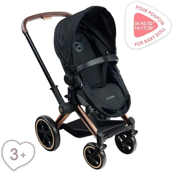 „Corolle“ – MGP 14/17" „Cybex-3in1“ vežimėlis – juodas (9000142070)