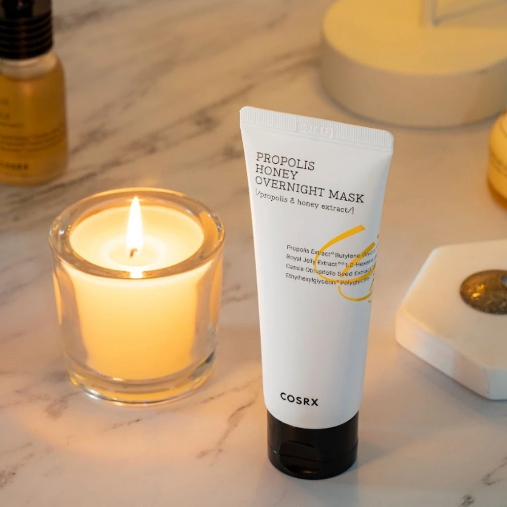 COSRX Full Fit Propolis Honey Overnight Mask naktinė veido kaukė, 60 ml