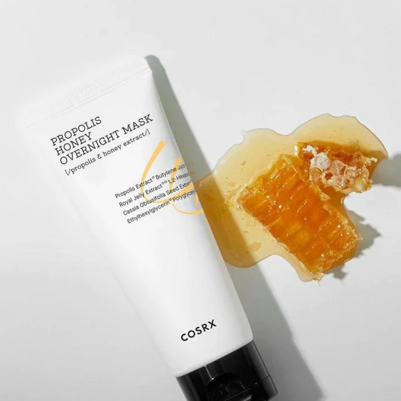 COSRX Full Fit Propolis Honey Overnight Mask naktinė veido kaukė, 60 ml