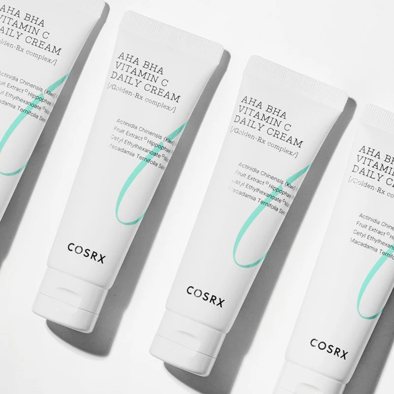 Cosrx Refresh AHA BHA Vitamin C Daily Cream Skaistinantis veido kremas, 50 ml