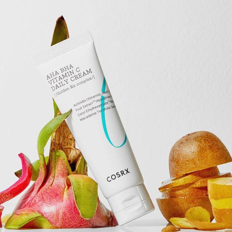 Cosrx Refresh AHA BHA Vitamin C Daily Cream Skaistinantis veido kremas, 50 ml