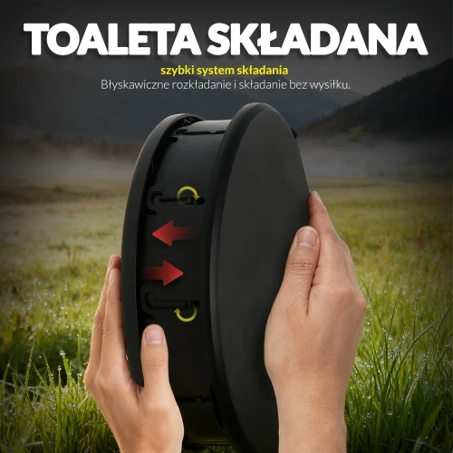 Adler Camry CR 1041 sulankstomas nešiojamas tualetas, Juodas | Camry