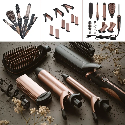Camry | Hair Styler | CR 2024 | 1200 W | Juodas/Rose auksinis