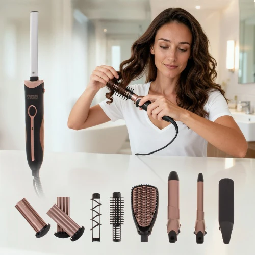 Camry | Hair Styler | CR 2024 | 1200 W | Juodas/Rose auksinis