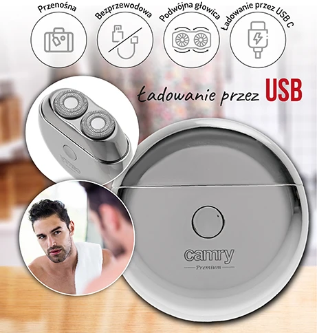 Adler Kelioninis Skustuvas - Camry CR 2938 USB