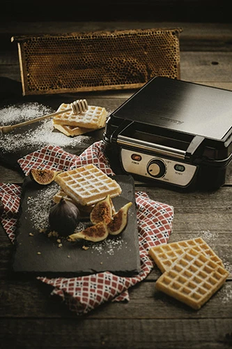 Camry | Vaflinė | CR 3025 | 1150 W | Number of pastry 4 | Belgium | Juodas/Nerūdijantis plienas