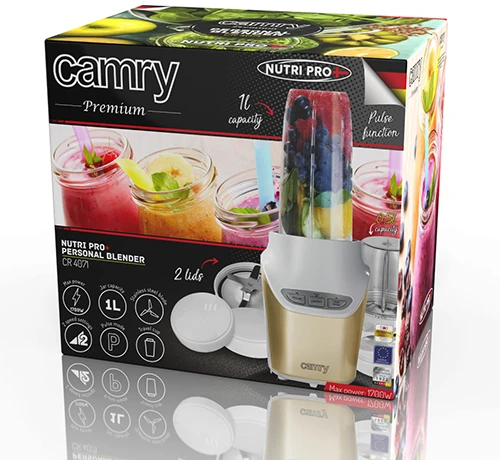 Camry | Maišytuvas | CR 4071 | Personal | 1700 W | Jar material Plastic | Jar capacity 1 L | rusvai gelsvas