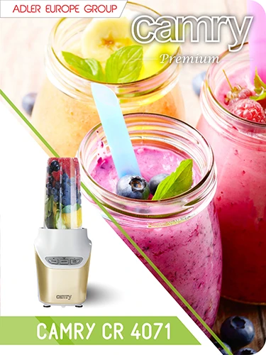 Camry | Maišytuvas | CR 4071 | Personal | 1700 W | Jar material Plastic | Jar capacity 1 L | rusvai gelsvas