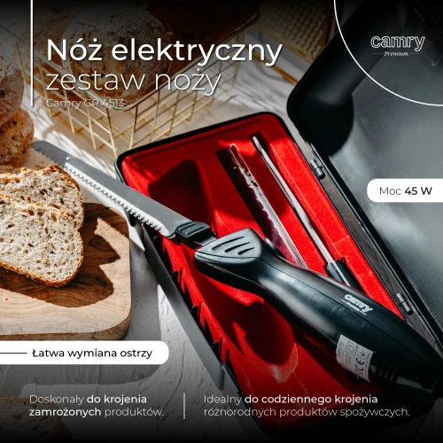 Adler Camry | Elektrinis peilis | CR 4513 | Juodas