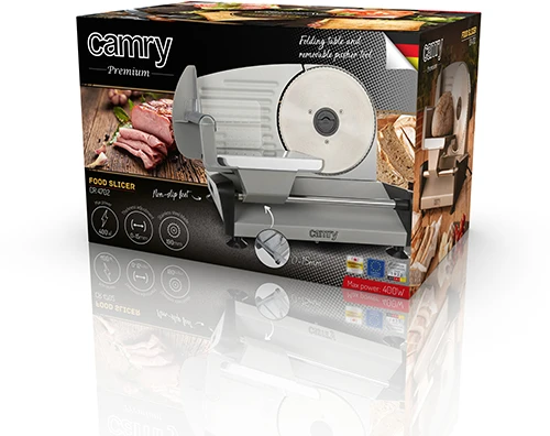 Camry | Food slicers | CR 4702 | Nerūdijantis plienas | 200 W | 190 mm