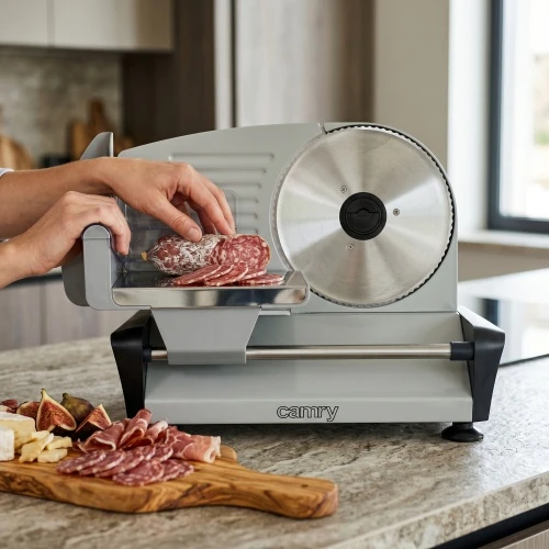 Camry | Food slicers | CR 4702 | Nerūdijantis plienas | 200 W | 190 mm