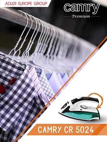Camry | CR 5024 | Steam Travel iron | 840 W | Vanduo tank capacity 40 ml | Baltas/žalias/juodas