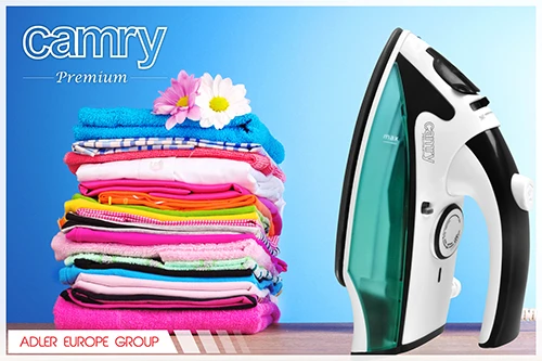 Camry | CR 5024 | Steam Travel iron | 840 W | Vanduo tank capacity 40 ml | Baltas/žalias/juodas