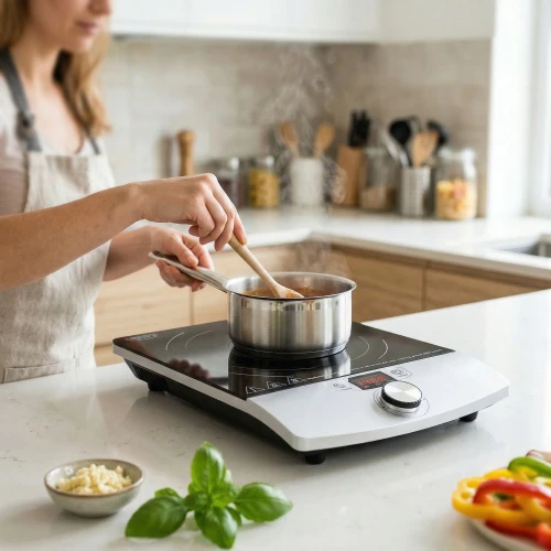Kaitlentė Adler Camry Cooker Indukcija | CR 6515 | Degiklių / virimo zonų skaičius 1 | Juodas/Sidabrinis | Indukcija