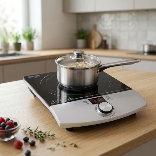Kaitlentė Adler Camry Cooker Indukcija | CR 6515 | Degiklių / virimo zonų skaičius 1 | Juodas/Sidabrinis | Indukcija