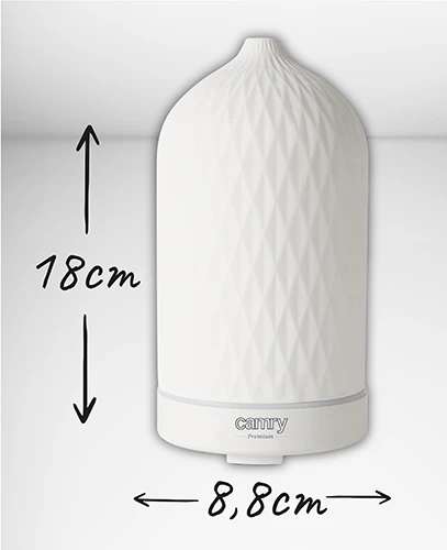 Drėkintuvas Camry | Ultragarsinis aromato difuzorius 3in1 | CR 7970 | Ultragarsinis | Tinka kambariams iki 25 m² | Baltas