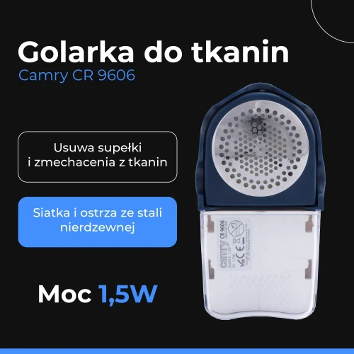 Camry CR 9606 Pūkų surinktuvas su 65 mm skersmens ašmenimis