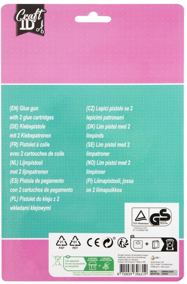 Craft ID - Klijų pistoletas (CR0993/23GE)