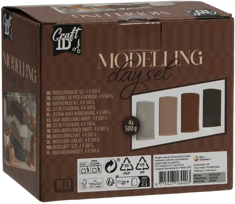 Craft ID - Modeliavimo molis 4 x 500g (CR1751/GE)