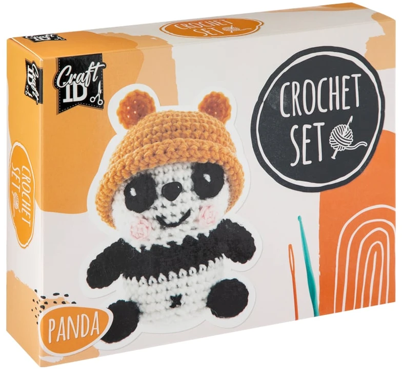 Craft Sensations Craft ID - nėrimo rinkinys panda, 9x8x13cm - (K-CR1703/GE)