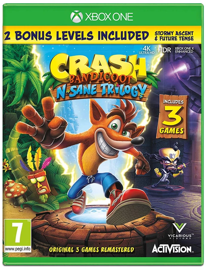 Kompiuterinis žaidimas ACTIVISION Crash Bandicoot N. Sane Trilogy XBOX ONE EN (P)