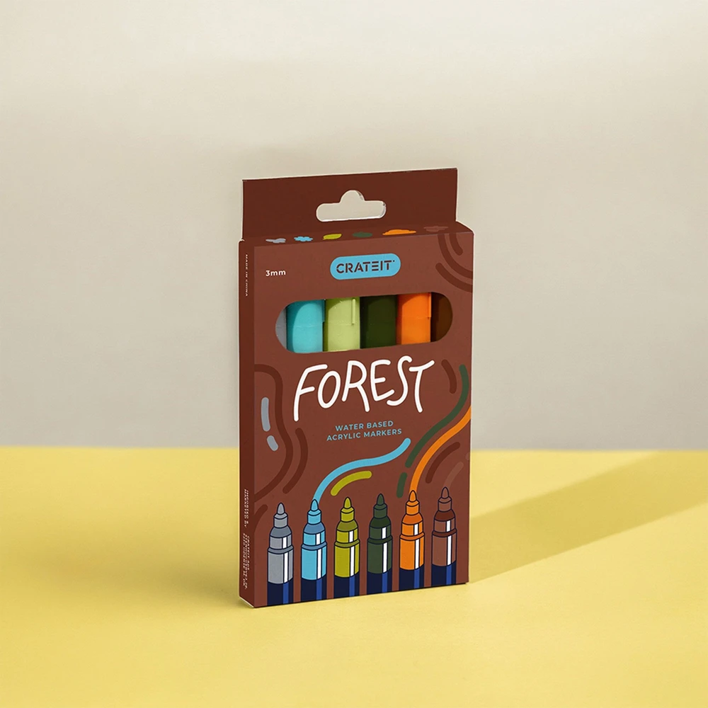 CrateIT - Miško žymekliai 3 mm – 6 vnt. (CR-T1138)