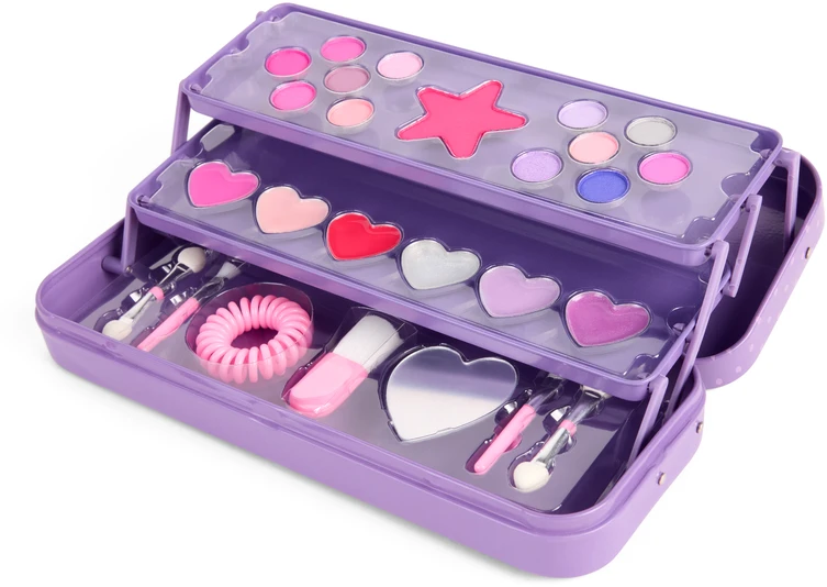 „Create It!“ – 3 sluoksnių makiažo dėžutė violetinė (884504B)