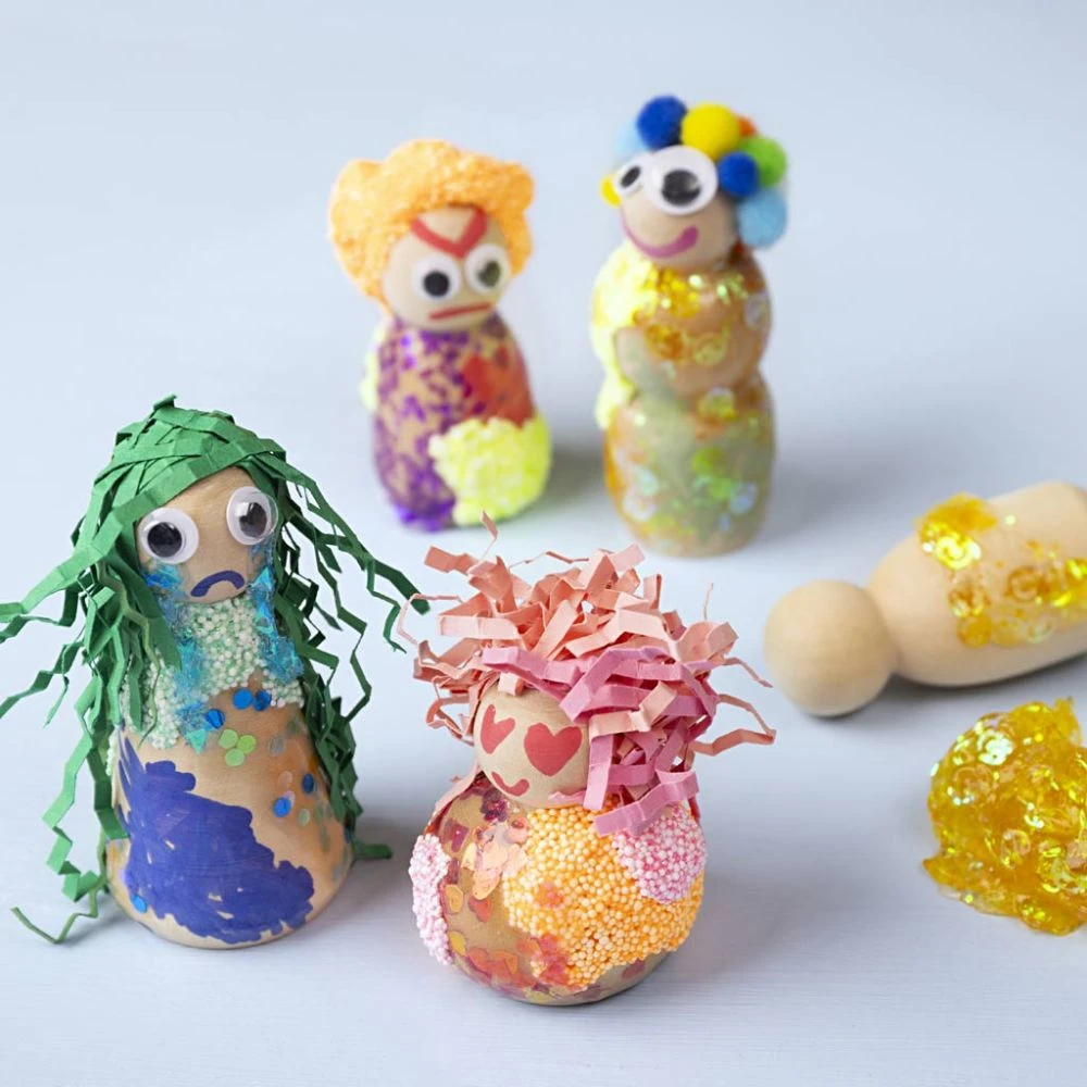 Creativ Company - Blizgučių molis, mėlynos/žalios spalvos harmonija, 3 x 60 g / 1 pakuotė (787481)