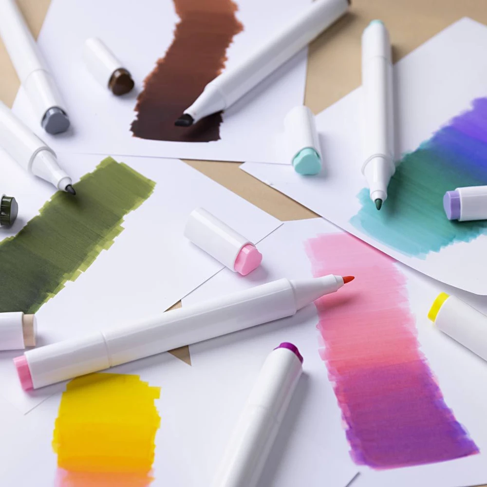 „Creativ Company“ – iliustracijų žymeklis, 1+8 mm linija, pastelinės spalvos, standartinės spalvos, 24 vnt. – ()