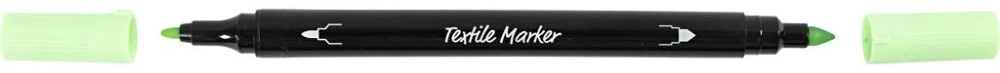 Creativ Company - Tekstiliniai žymekliai, linijos 2,3+3,6 mm, pastelinės spalvos, 6 vnt. / 1 ​​pakuotė (334829)