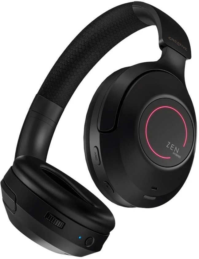 Creative Zen Hybrid Pro belaidės ausinės juodos spalvos Bluetooth LE Audio ANC