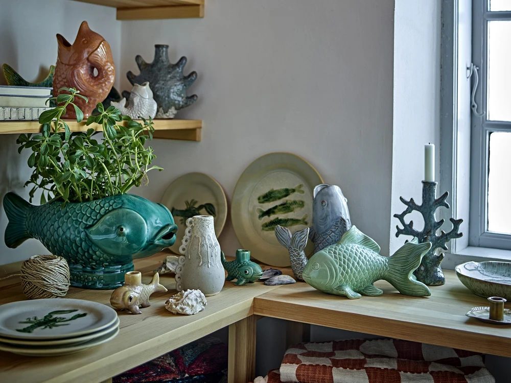 Creative Collection - Hiro vazonas - žalias - akmens masės dirbiniai