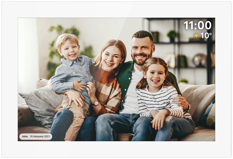Kruger & Matz skaitmeninis nuotraukų rėmelis FRAMEO Wi-Fi 10.1" baltas