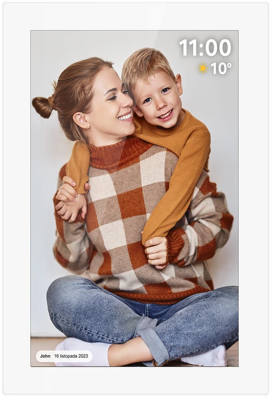 Kruger & Matz skaitmeninis nuotraukų rėmelis FRAMEO Wi-Fi 10.1" baltas