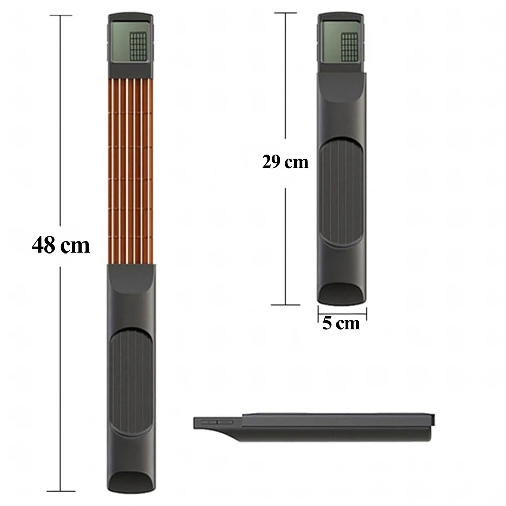 Cyfrowy Skaitmeninis Skaitmeninė gitaros akordų treniruoklė su ekranu, nešiojama mini gitara