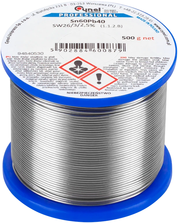 Cynel Lydmetalis 0.50mm 500g Sn60Pb40