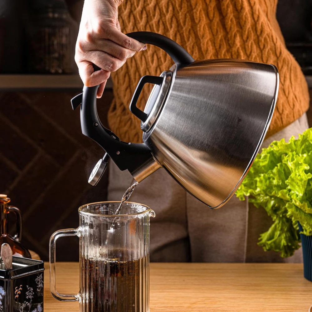 Virdulys, 2,5 l plieno virdulys su švilpuku ir minkšta rankena, Klausberg kb-7951