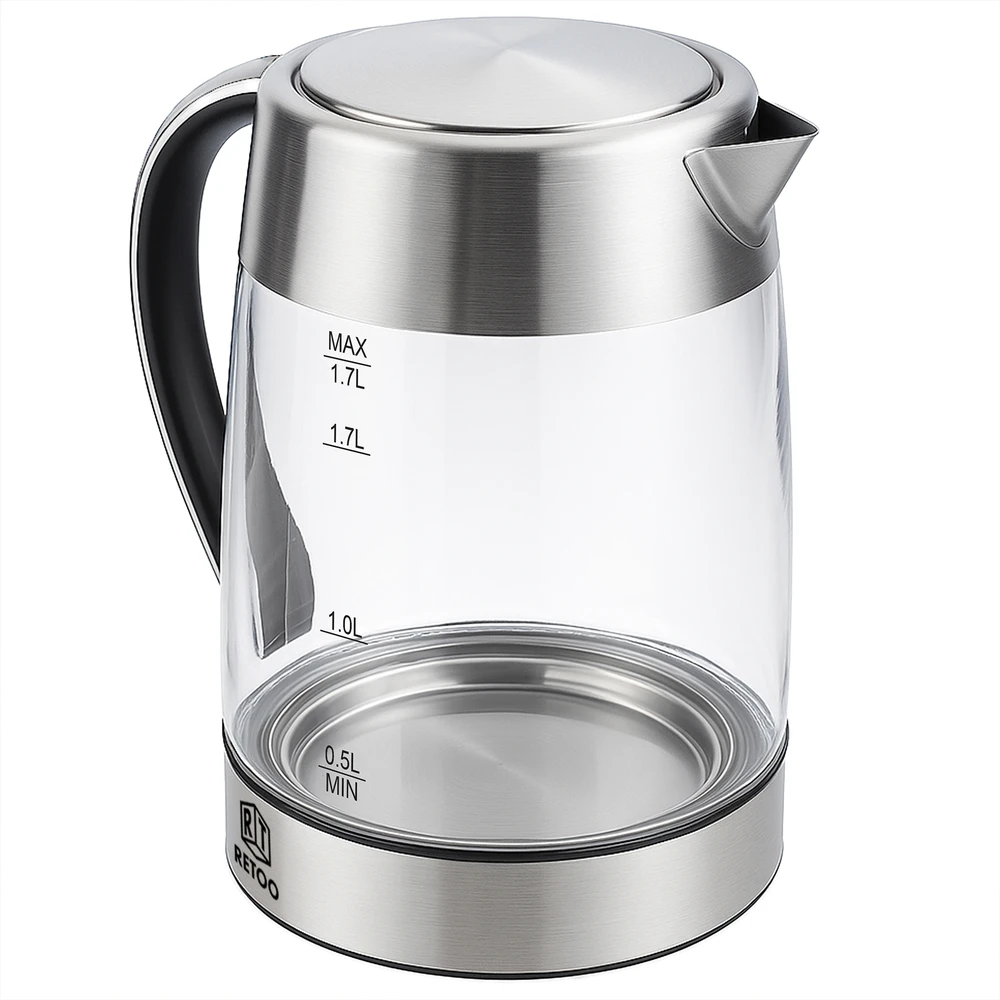 Retoo Elektrinis virdulys AquaSteel, 1,7 l, 2200 W