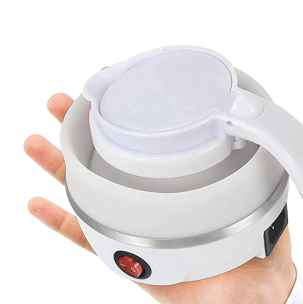 Czajnik, Oem Folding electric virdulys 600 ml 600W RC-K-732 baltas