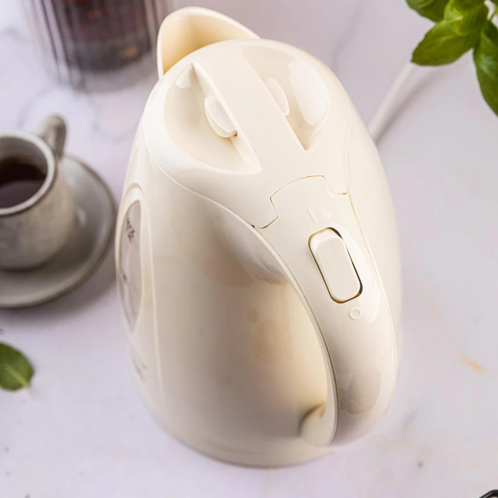 Virdulys, Elektrinis virdulys 1,2 l, grietinėlės spalvos, LED, greitai užverdantis, Klausberg