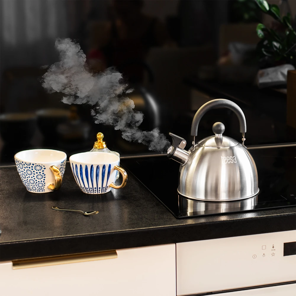 Teesa Nerūdijančio plieno virdulys su švilpuku 1.8L