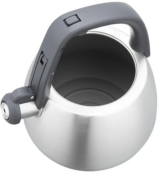 Virdulys, Nerūdijančio plieno virdulys su švilpuku, šlifuoto sidabro spalvos, talpa 2,5 l, Klausberg, kb-7773
