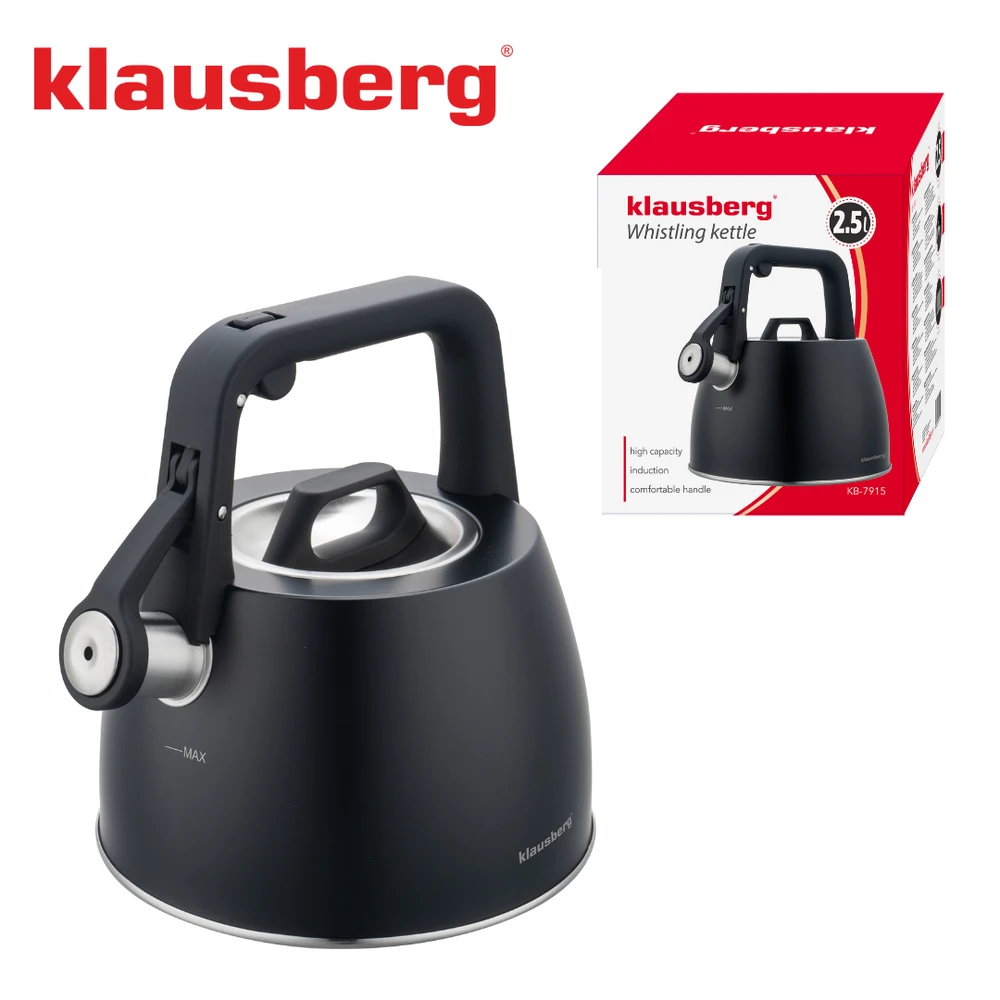 Virdulys tradicinis 2,5l, juoda klausberg