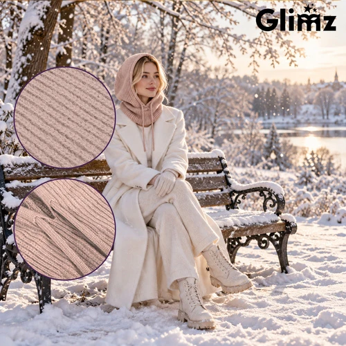 Winter scarf - beige Glimz