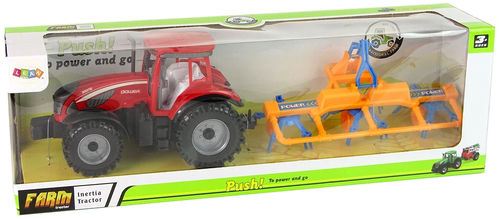 Traktorius su frikciniu grėbliu Lean Toys