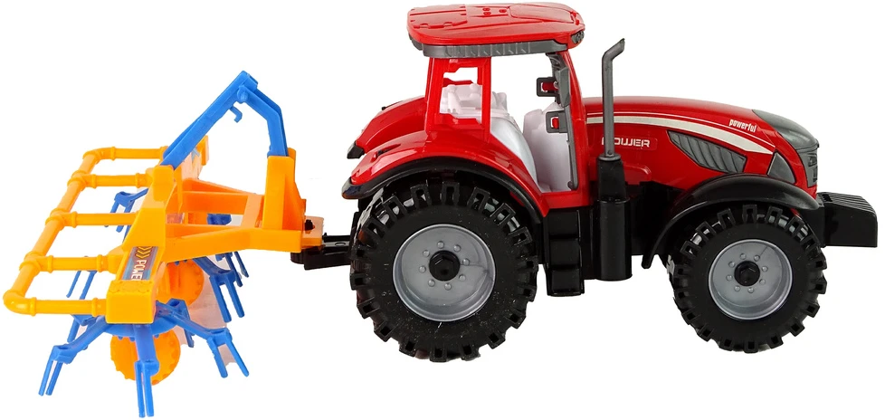 Traktorius su frikciniu grėbliu Lean Toys